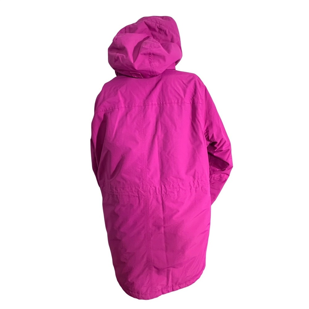 Lands End Squall Parka Jacket Womens L 14 16 Pink Waterproof Insulated Hooded - Picture 3 of 11